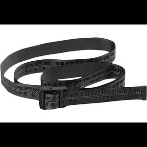 Off white black industrial belt